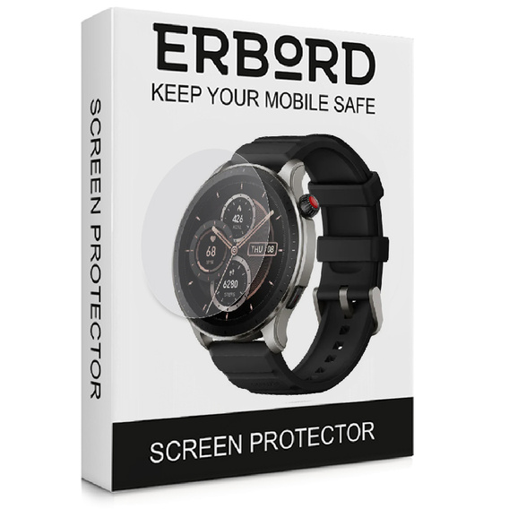 3x ERBORD Hydrogelová fólie pro Amazfit GTR 4