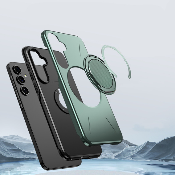 Pouzdro s podstavcem MagSafe pro Samsung Galaxy A57 5G, zelené