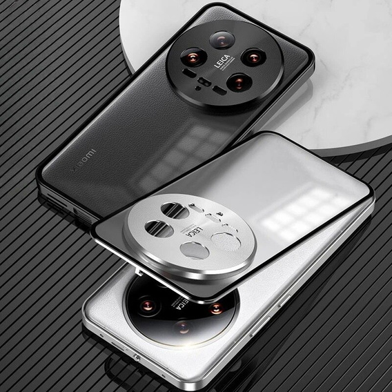 Pouzdro pro Xiaomi 14 Ultra, Magnetic Dual Glass, černé