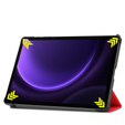 Pouzdro pro Samsung Galaxy Tab S9 FE, trojité, červené