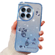 Pouzdro pro OnePlus 12 5G, Glitter Flower, modré