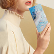 Klopové pouzdro pro Samsung Galaxy A25 5G, Wallet Marble, modré + 9H sklo 