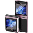 Pouzdro pro Samsung Galaxy Z Flip7 FE / Z Flip6, PC Case, transparentní / růžové