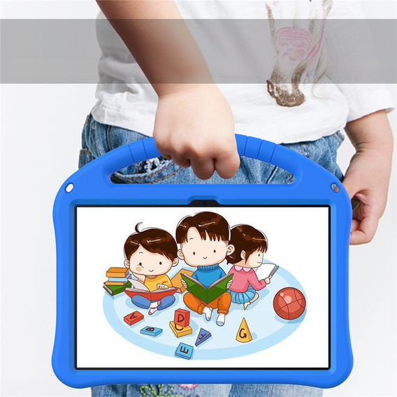 Dětské pouzdro pro T Tablet 2 5G, se stojánkem a rukojetí, modré