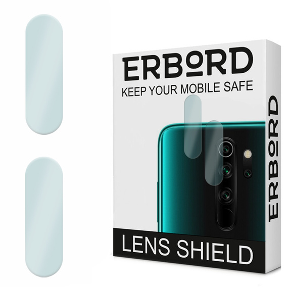 2x tvrzené sklo ERBORD pro kameru na Xiaomi Redmi Note 8 Pro