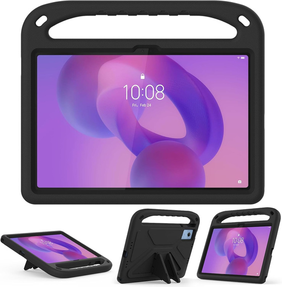 Dětské pouzdro pro Lenovo Tab M11, dětské pouzdro s rukojetí, černé