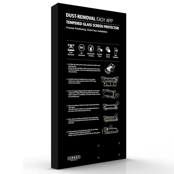 Tvrzené sklo ERBORD s aplikátorem pro iPhone 17 Pro