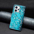 Klopové pouzdro pro Motorola Moto G53 5G / G23 / G13, Wallet, Sakura, modré
