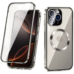 Magnetické pouzdro Dual Glass MagSafe pro iPhone 16 Pro, titan