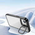 Pouzdro pro Iphone 16E, Kickstand Frame, transparentní / černé