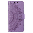 Klopové pouzdro pro Xiaomi Redmi A3, Mandala, fialové