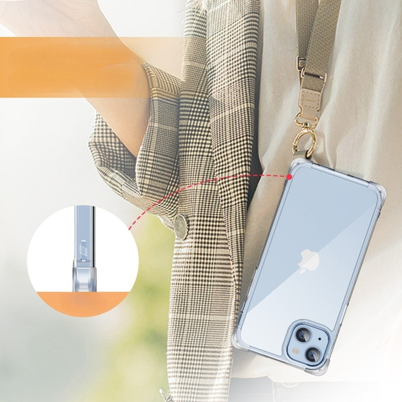 Pouzdro pro iPhone 13, ERBORD CornerShield, průhledné