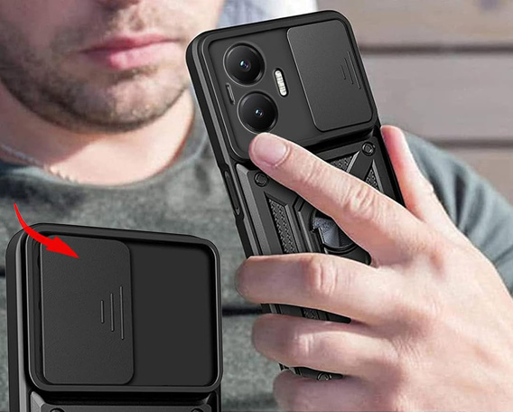 Pouzdro pro Xiaomi Poco F7, CamShield Slide, černé