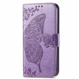 Klopové pouzdro pro Motorola Moto G56 5G, Butterfly, fialové