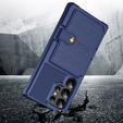 Pouzdro pro Samsung Galaxy S24 Ultra Card Holder Kickstand, Card Holder Kickstand, modré