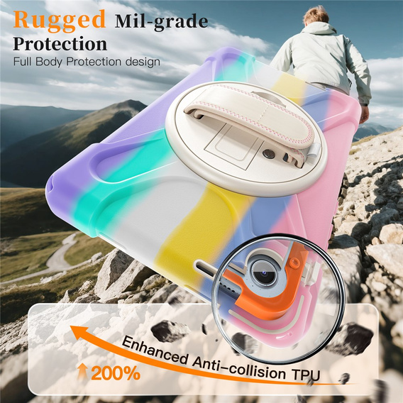 Pevné pouzdro s podstavcem a ramenním popruhem pro Lenovo Tab One