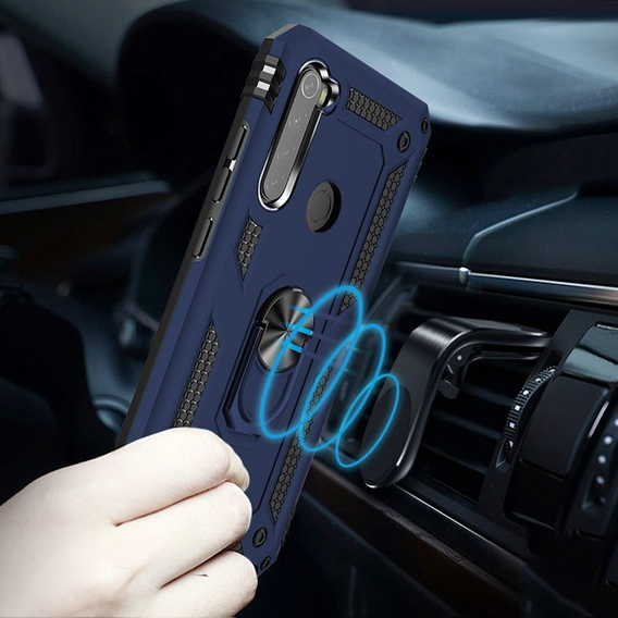 Pancéřové pouzdro pro Xiaomi Redmi Note 8T, Nox Case Ring, námořnicky modré