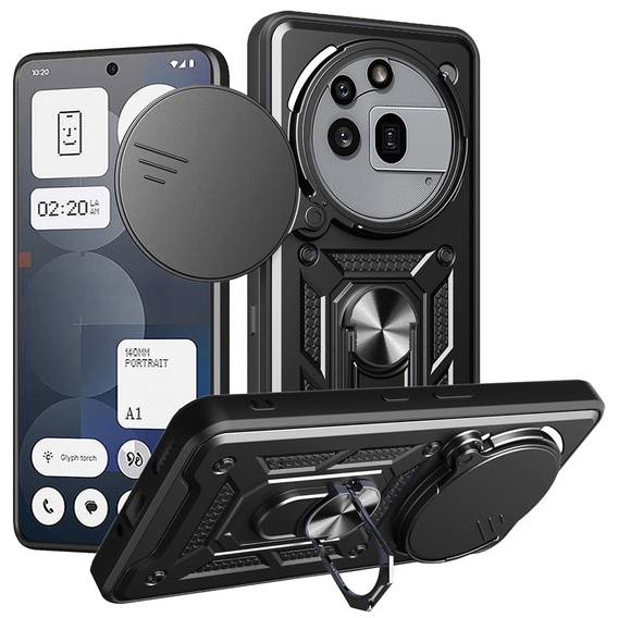 Pouzdro pro Nothing Phone 3A Pro, CamShield Slide, černé