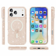 Pouzdro pro iPhone 17 Pro, pro MagSafe, lesklé, transparentní zlaté