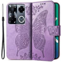 Klopové pouzdro pro Infinix Note 40 Pro Plus, Butterfly, fialové