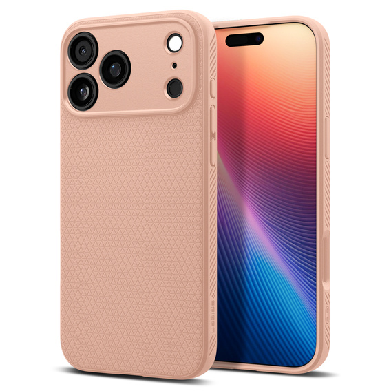 Pouzdro Spigen Liquid Air pro iPhone 17 Pro Max, růžový titan