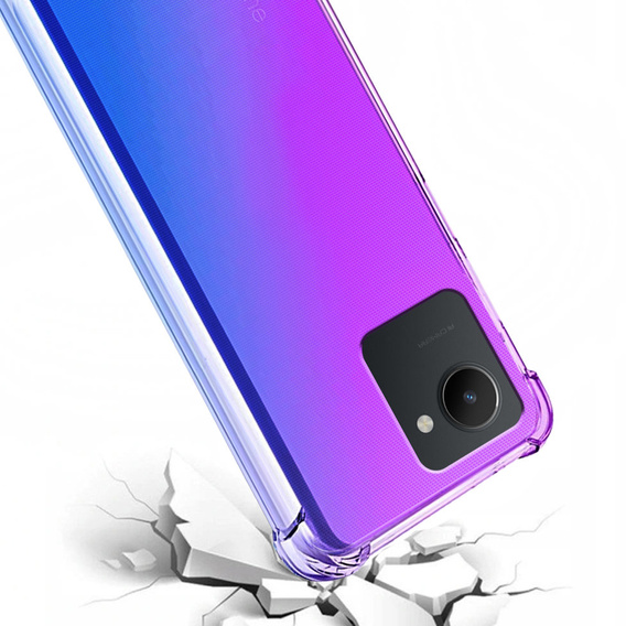Pouzdro pro Realme C30 / Narzo 50i Prime, Gradient Dropproof, Fialová / modrá