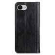 Pouzdro pro Iphone 16E, Wallet Litchi Leather, černé