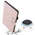 Pouzdro pro Samsung Galaxy Tab A7 Lite 8.7, s klopou, animal, růžové