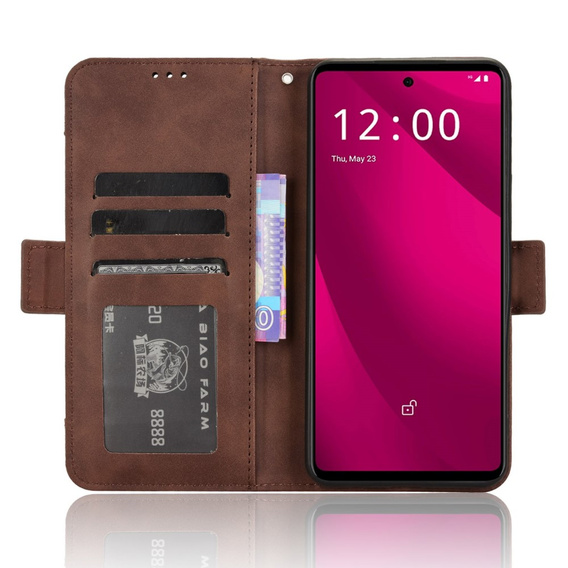 Klopové pouzdro pro T Phone 2 Pro 5G, Card Slot, hnědé