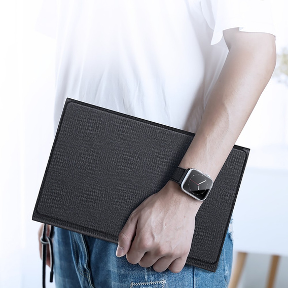 Pouzdro + klávesnice Apple iPad Pro 11" 5 gen. 2024, Dux Ducis TouchPad Leather Pen Slot, černé