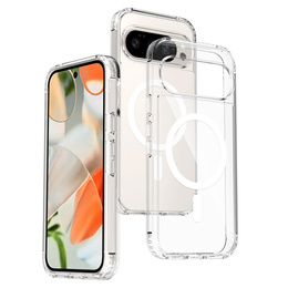 Pouzdro pro Google Pixel 9 Pro XL, Fusion Hybrid, pro MagSafe, průhledné