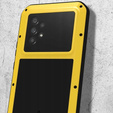 Pouzdro Love Mei pro Samsung Galaxy A53 5G, armored with glass, žluté