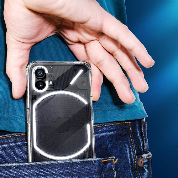 Pouzdro pro Nothing Phone 2, Fusion Hybrid, průhledné