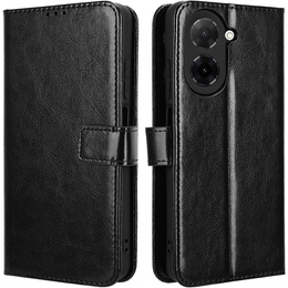 Klopové pouzdro pro Xiaomi Redmi A5, Crazy Horse Wallet, černé