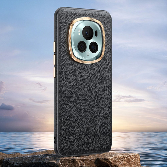 Kožené pouzdro pro Honor Magic 6 Pro 5G, leather hybrid, černé