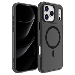 Pouzdro MagForce pro iPhone 17 Pro Max, pro MagSafe, pancéřované, černé