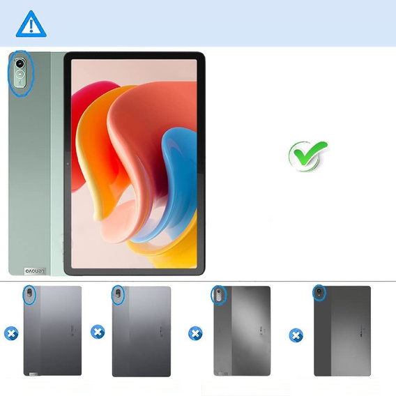 Pouzdro pro Lenovo Tab P11 Gen 2 TB350FU TB350XU 11.5", silikonové, průhledné