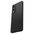 Pouzdro Spigen pro Samsung Galaxy S25 Edge, Liquid Air, černé + 9H tvrzené sklo