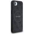 Pouzdro GUESS pro iPhone 16E, 4G Ring Classic Logo, černé