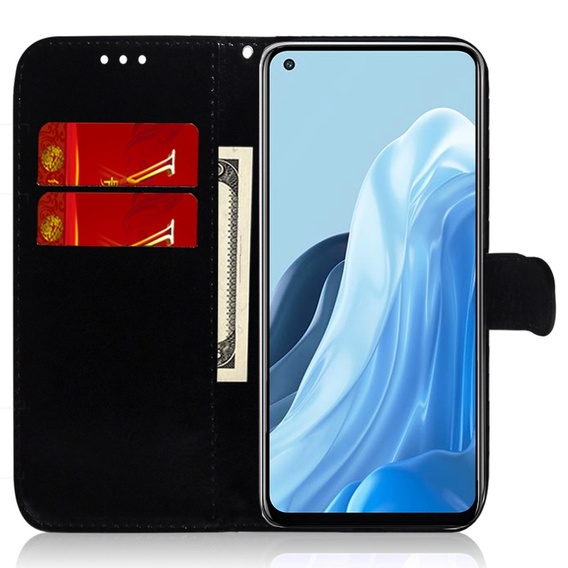 Klopové pouzdro pro Oppo A17, Wallet mandala, fialové