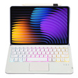 Pouzdro s podsvícenou bluetooth klávesnicí s touchpadem pro Xiaomi Pad 7 / Xiaomi Pad 7 Pro, fialové