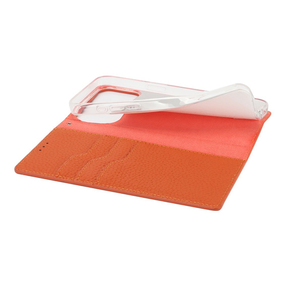 Pouzdro s klopou Litchi Skin Grain pro iPhone 17 Pro Max