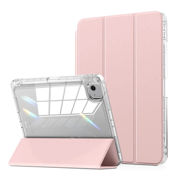 Pouzdro pro iPad Air 13" 2025/2024 (7/6 gen.), Smartcase Hybrid, se slotem na stylus, růžové
