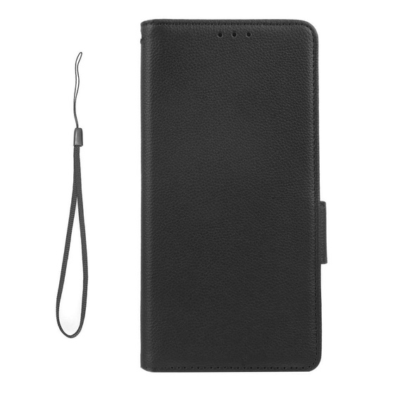 Klopové pouzdro pro Motorola Moto G72, Wallet Litchi Magnet, černé