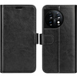 Klopové pouzdro pro OnePlus 11 5G, Wallet Case, černé