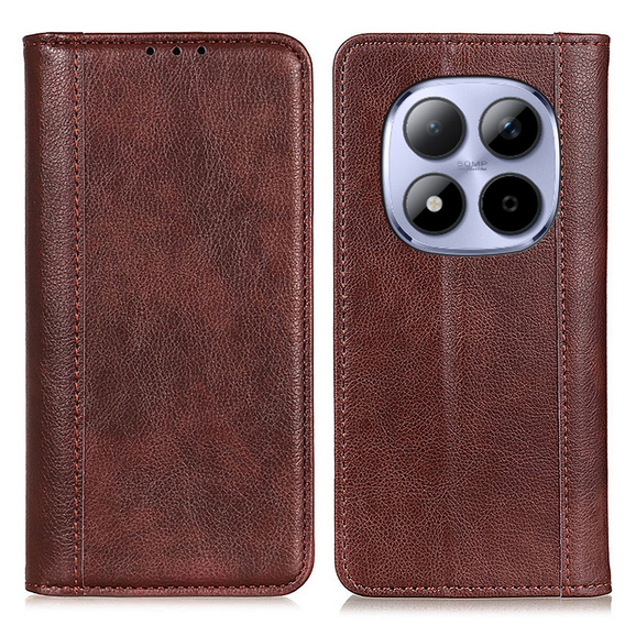 Pouzdro s klopou Split Leather pro Xiaomi Redmi Note 15 Pro 5G