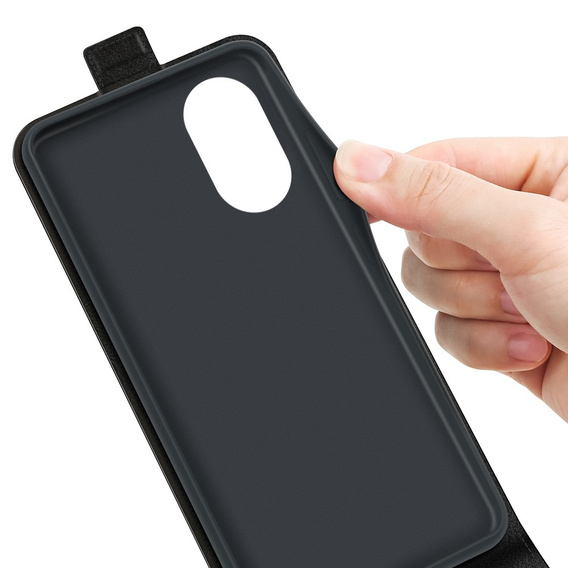 Klopové pouzdro pro Oppo A17, Flip, černé