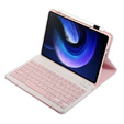 Pouzdro + klávesnice Xiaomi Pad 6/6 Pro, růžové rose gold