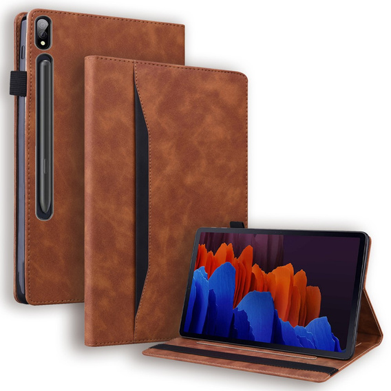 Pouzdro pro Samsung Galaxy Tab S10 FE+ Plus, Classic, s prostorem pro stylus, černé