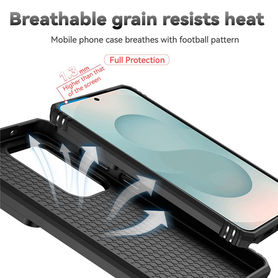 Pancéřové pouzdro s podstavcem a krytem objektivu pro Samsung Galaxy S26 Ultra